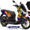 Decal Stiker Yamaha LEXI BLUE AGV SUNMOON